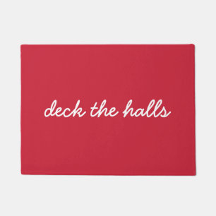 Felpudo Deck Los Navidades De Los Halls Holiday Sencillo G