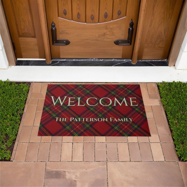 Felpudo Decoración de entrada de cuadros personalizada (Exterior)