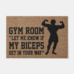 Felpudo Decoración De Gimnasio, Gimnasio Amantes Doormat