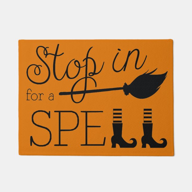 Felpudo Decoración de Halloween con temas brutales (Anverso)