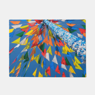 Felpudo Decoración de la bandera triangular