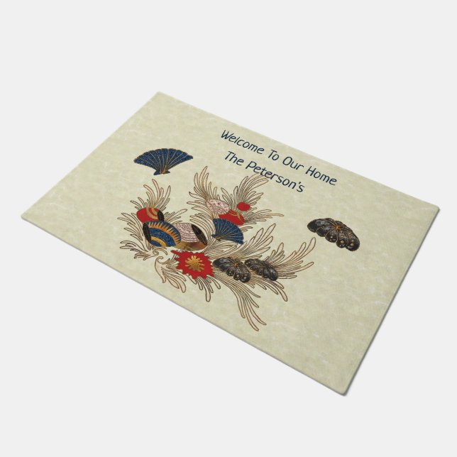 Felpudo Decoración del Océano Asiático (Angular)