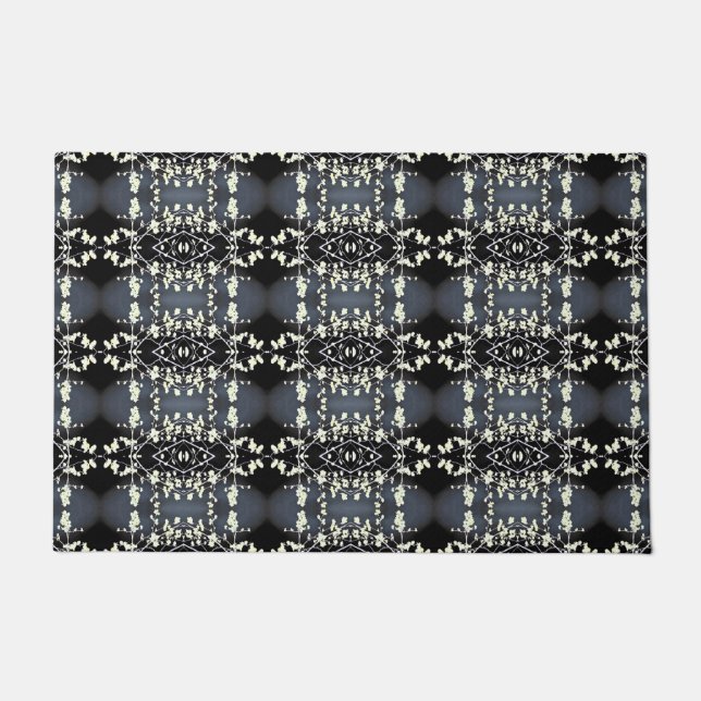 Felpudo Decorative black and white pattern (Anverso)
