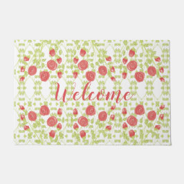 Felpudo Decorativo florido Rosa