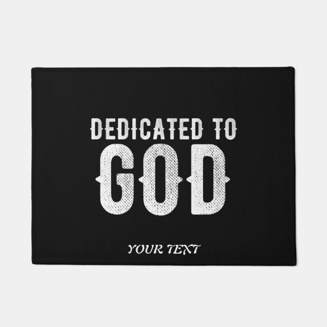 FELPUDO DEDICADO AL TEXTO BLANCO DEL PERSONALIZABLE GUAY D (Anverso)