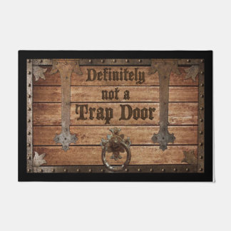 Felpudo Definitivamente no es una puerta de trampa, gracio