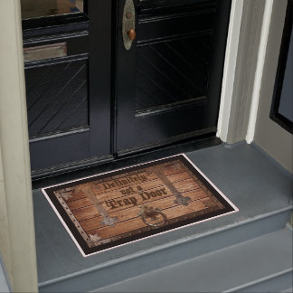 Felpudo Definitivamente No Es Una Ropa De Puerta De Trampa