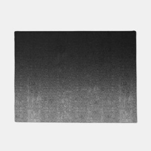 Felpudo Degradado Purpurina negro y plateado