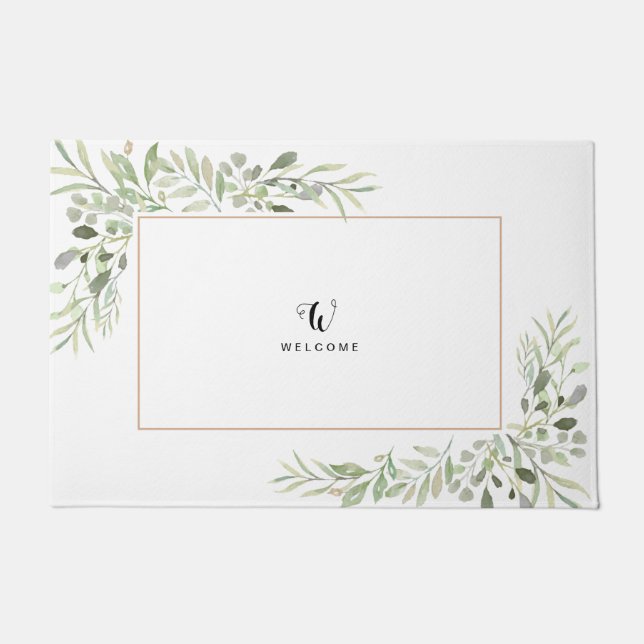 Felpudo Deja la vegetación eucaliptus simplemente Minimali (Anverso)