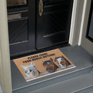 Felpudo Deje Su Caballo Fuera