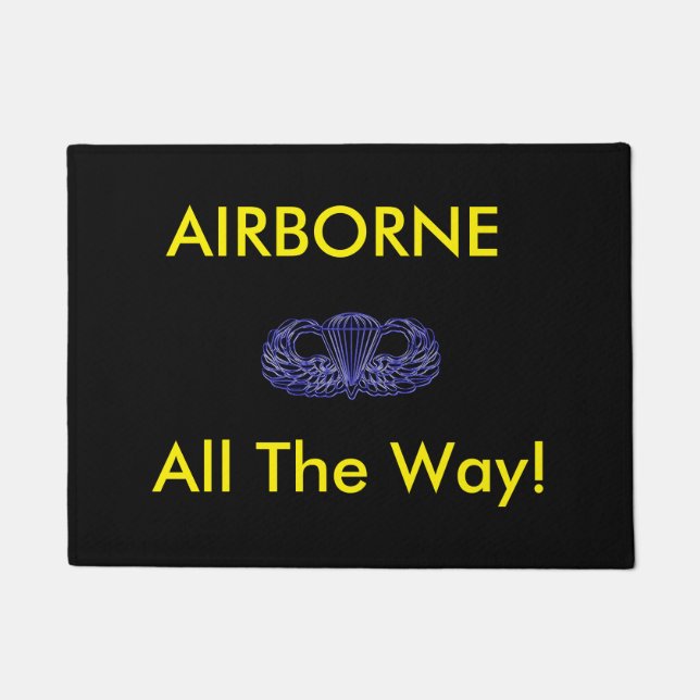 Felpudo Déjelos saber quién es casa que él está entrando (Anverso)