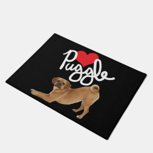 Felpudo del amor de Puggle de los mini hermanos