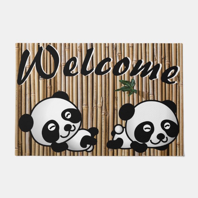 Felpudo del bambú de la panda (Anverso)