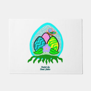 Felpudo Deliciosa Mano de Puerta de Huevos de Pascua