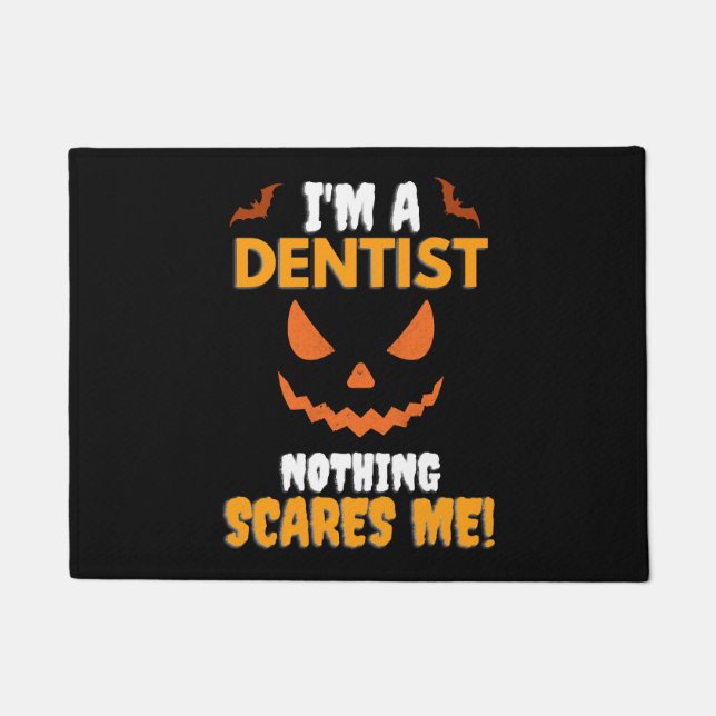 Felpudo Dentista de Halloween (Anverso)