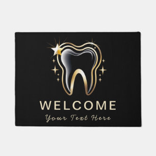Felpudo Dentista de moda Profesional Dental Black Gold