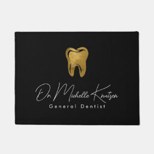 Felpudo Dentista de moda Profesional Dental Black Gold