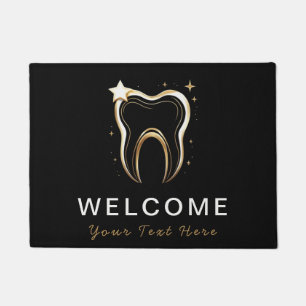 Felpudo Dentista de moda Profesional Dental Black Gold