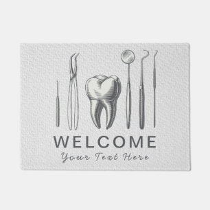 Felpudo Dentista de moda Profesional Dental White