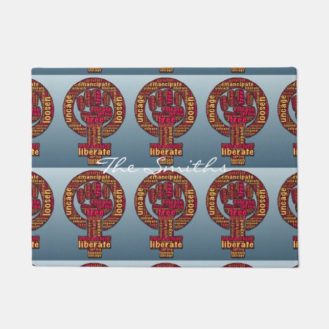 Felpudo derechos de la mujer levantados en primer lugar Th (Anverso)