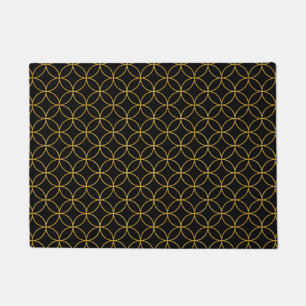 Felpudo Design1 tradicional japonés - SHIPPO- Black&Gold