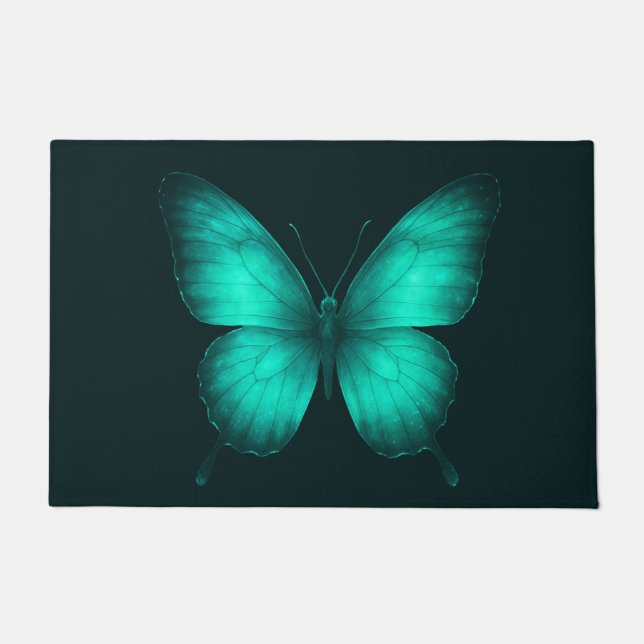 Felpudo DESIGN DE Tapete BORBOLETA VERDES (Anverso)