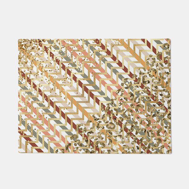 Felpudo Deslumbrante con Doormat dorado (Anverso)