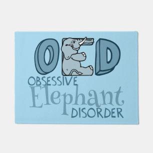 Felpudo Desorden obsesivo del elefante
