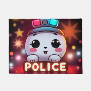 Felpudo Destacamento de Policía Adorable – Diseño de Patru