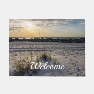 Felpudo Destin Beach Florida Jetty Sunset Doormat