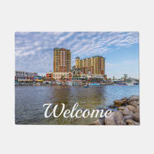 Felpudo Destin Harbour Boardwalk Bienvenida Doormat