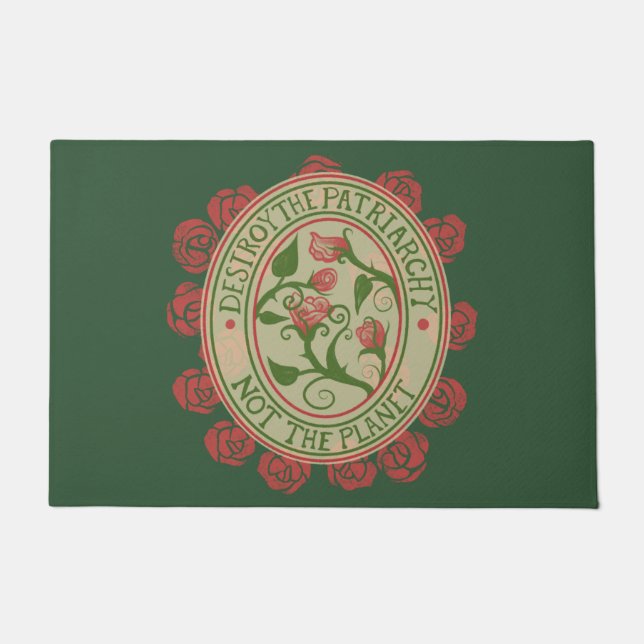 Felpudo Destruir el patriarcado, no el planeta feminista (Anverso)