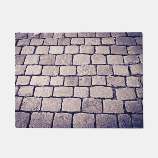 Felpudo Detalle de calle empedrada, horizontal (Anverso)