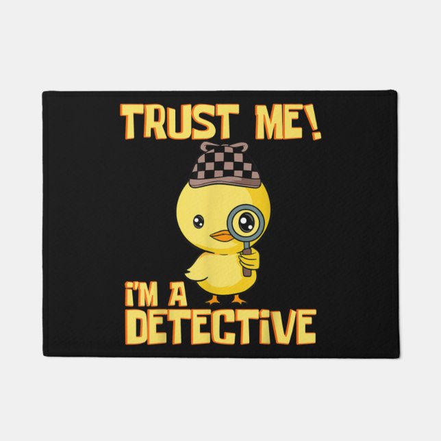 Felpudo Detective Duck Design - Créeme un detective (Anverso)