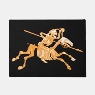 Felpudo Día de la estera de puerta esquelética muerta
