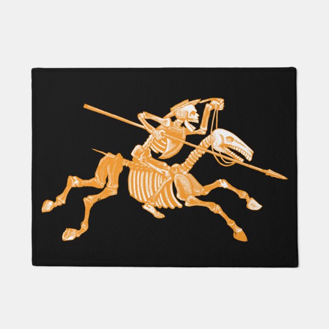 Felpudo Día de la estera de puerta esquelética muerta (Anverso)