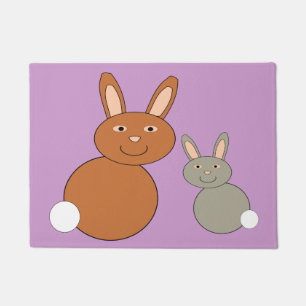 Felpudo Día de la Madre Bunnies Door Mat