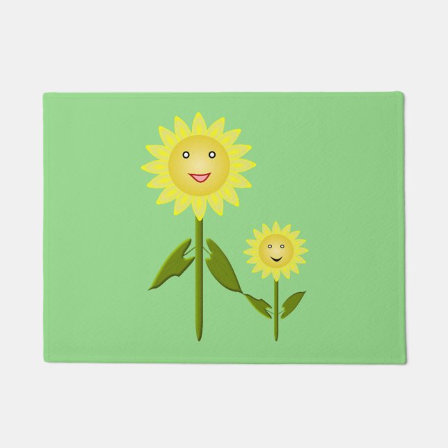 Felpudo Día de la Madre girasoles (Anverso)
