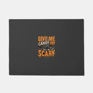 Felpudo Día de las Brujas Dame Caramelo Gato Espantoso