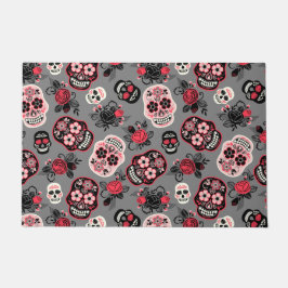 Felpudo Día de las Cránulas Azucareras Muertas, gris