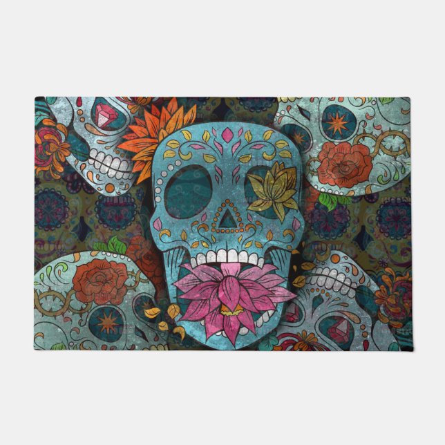 Felpudo Día De Los Muertos (Anverso)