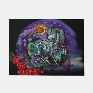 Felpudo Día de Muertos Horse