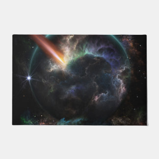Felpudo Día Del Arte Fractal De Ciencia Ficción Asteroide