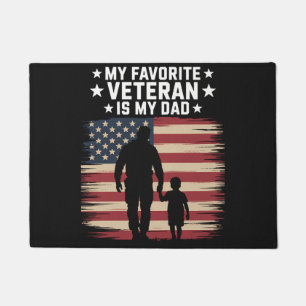 Felpudo Día del Veterano Padre Orgulloso