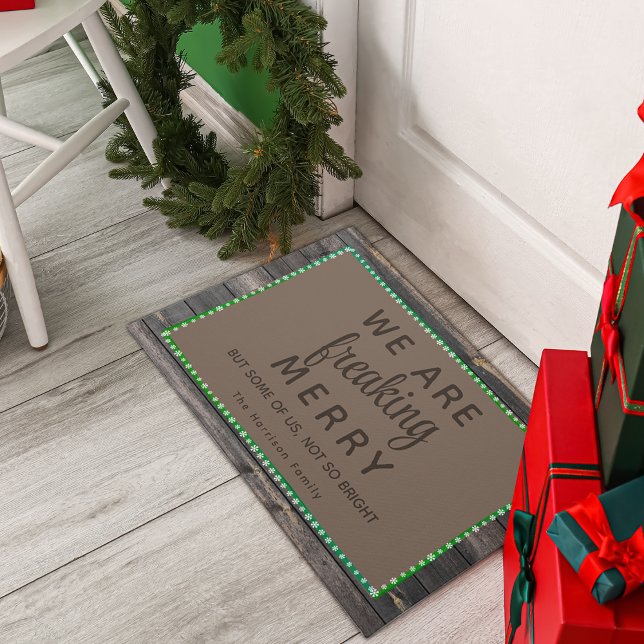 Felpudo Día festivo divertido (Holiday Funny Fun Doormat)