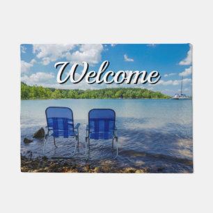 Felpudo Día Perfecto En El Lago De Bienvenida Doormat