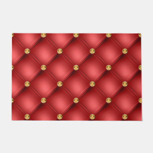 Felpudo Diamante de oro rojo tufado Doormat