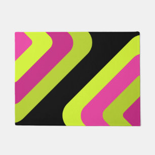Felpudo Diamantes retro gigantes Chartreuse Magenta