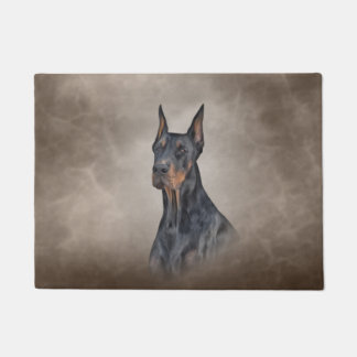 Felpudo Dibujar perro Doberman