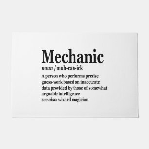 Felpudo Diesel Mechanic Definition Funny Reparman Padre